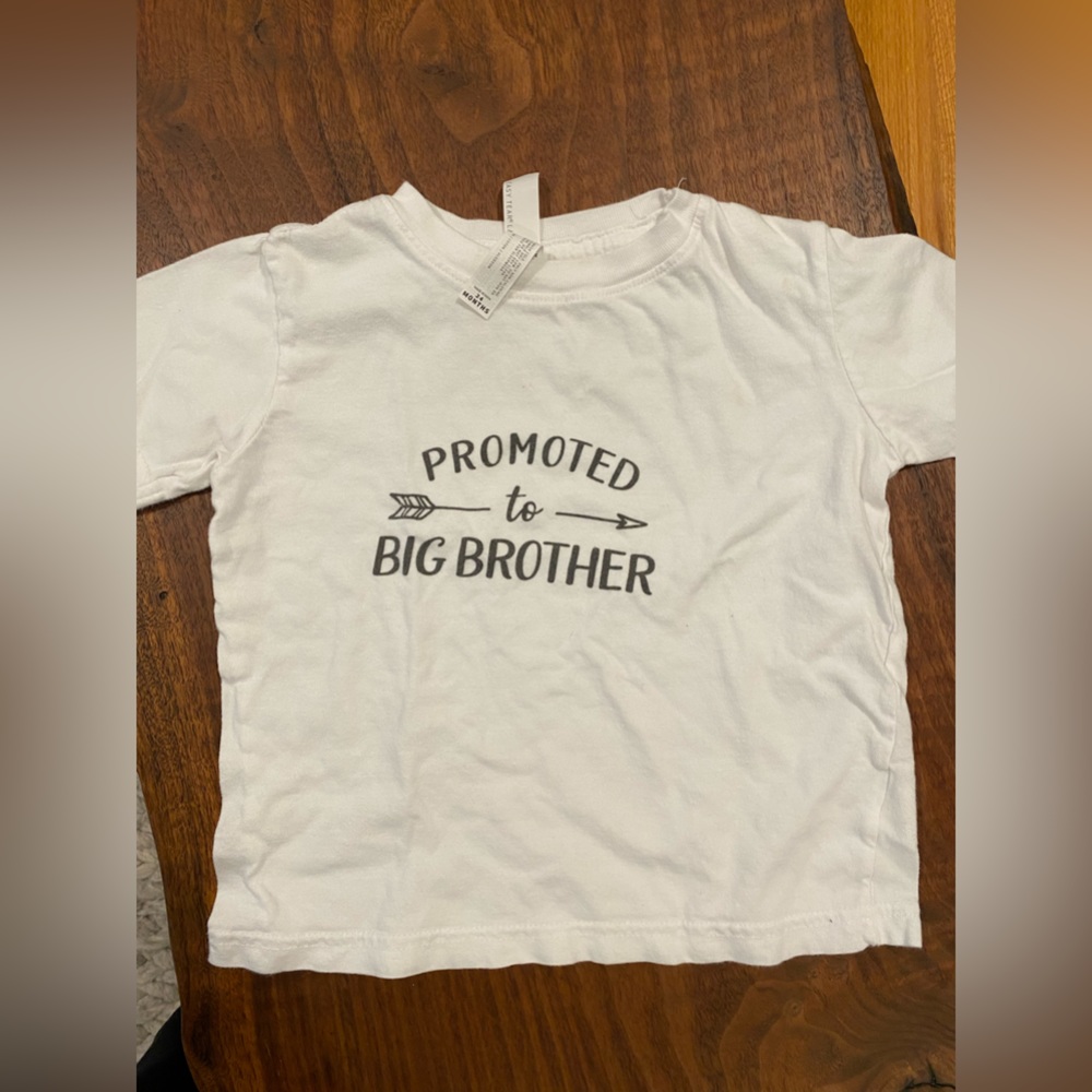 Promoted to big brother 2 year old T Shirt